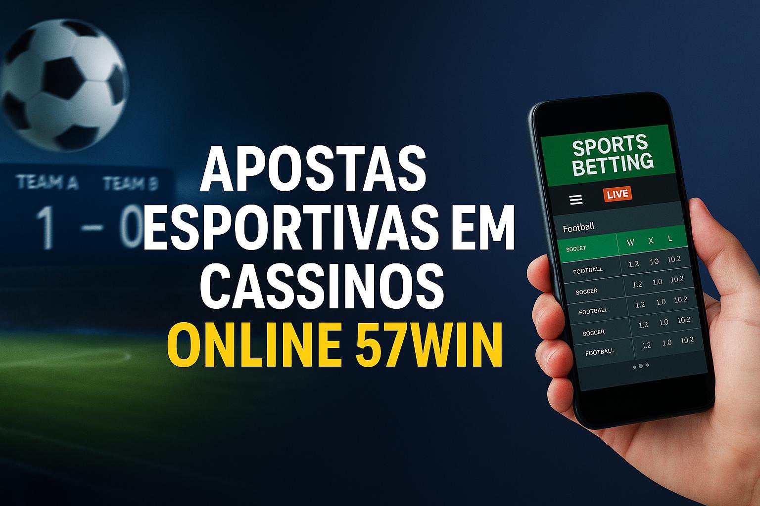 Aposte em apostas esportivas no cassino online 57WIN